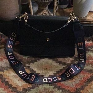 Mali+Lili Caroline Vegan Leather Crossbody Bag in Black-NWOT